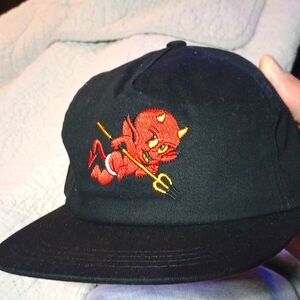 NWT, Indestructible Clothing Brand, Black Snapback, Flat Bill, Hot Stuff